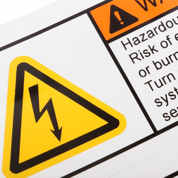 BESTYASH Electrical Panel Labels for Warning Electric Shocks MultiFunctional Durable Safety Stickers 2 Pcs
