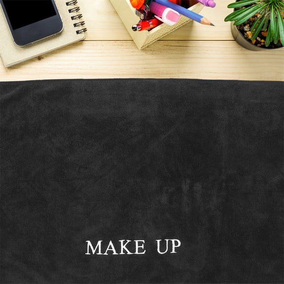 BESTYASH Elegant Black Vanity Table Mat with Antislip Bottom for Home Desk and Makeup Station