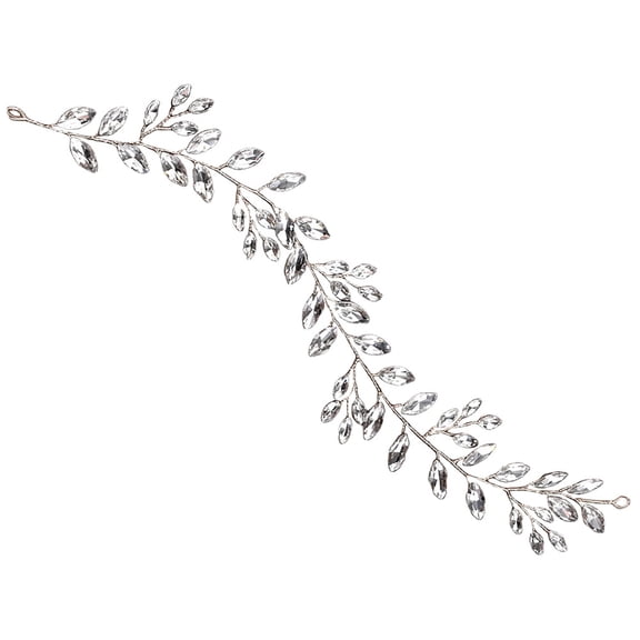 BESTYASH Elegant Golden Bride Headband with Rhinestone Hair Accessory for Weddings