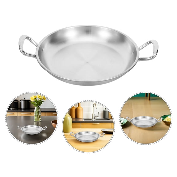 BESTYASH Elegant Stainless Steel Food Tray for Serving Breakfast Snacks and Desserts in Kitchen