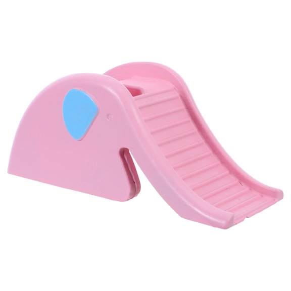 BESTYASH Elephant Shape Pink Hamster Bridge Ladder and Cozy Hideout for Small Animal Cages