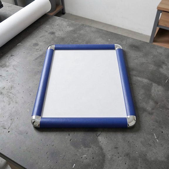 BESTYASH Elevator Advertising Frame Blue Aluminum Snap Open Wall Display