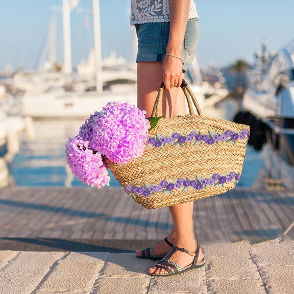 BESTYASH Embroidered Lace Trim for Sewing and Crafting Projects in Purple 1Pack