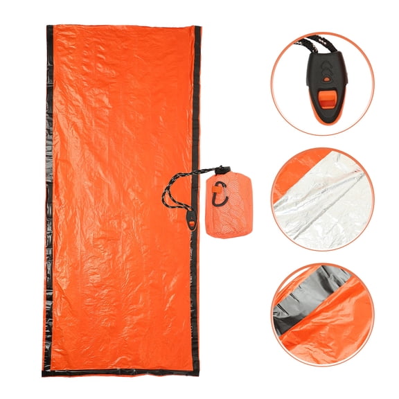 BESTYASH Emergency Bivvy Sleeping Bag in PE Aluminum Film for Outdoor Adventure 1 Set