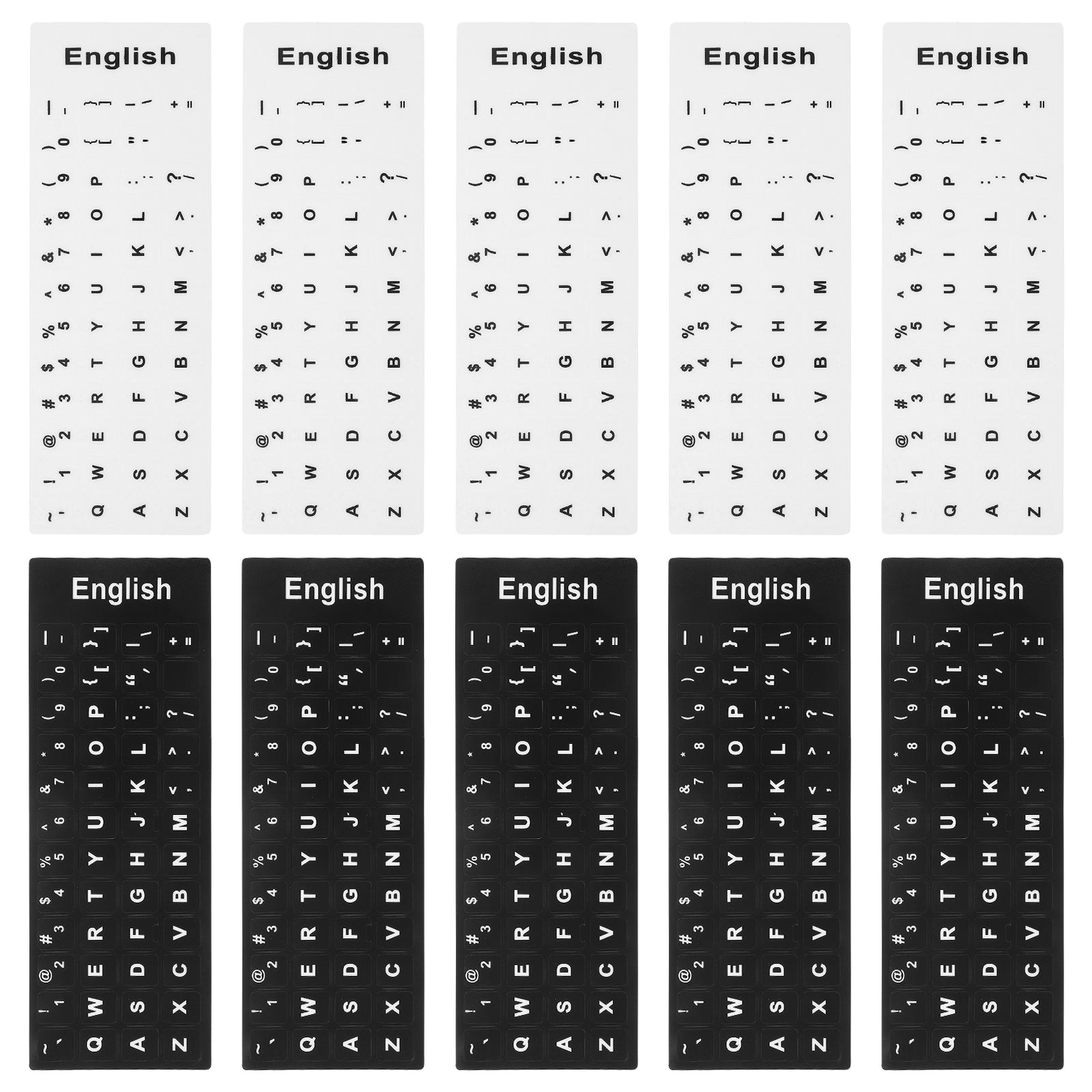 BESTYASH Clear Lettering Keyboard Replacement Stickers Assorted Colors ...