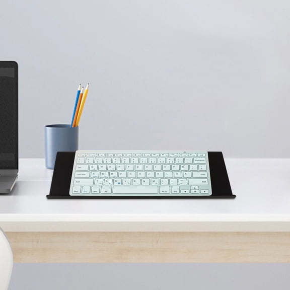 BESTYASH Black Acrylic Keyboard Riser with Tilted Design for Desk, Typing Posture and Comfort
