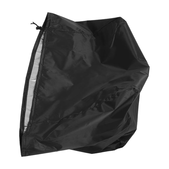 BESTYASH Fade Resistant Black Outboard Motor Cover with Reinforced Wear Resistant Surface for Marine Use