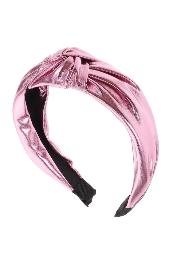 Fashionable Pink Knotted Headband with Soft Material and Secure Fit for All Day Wear