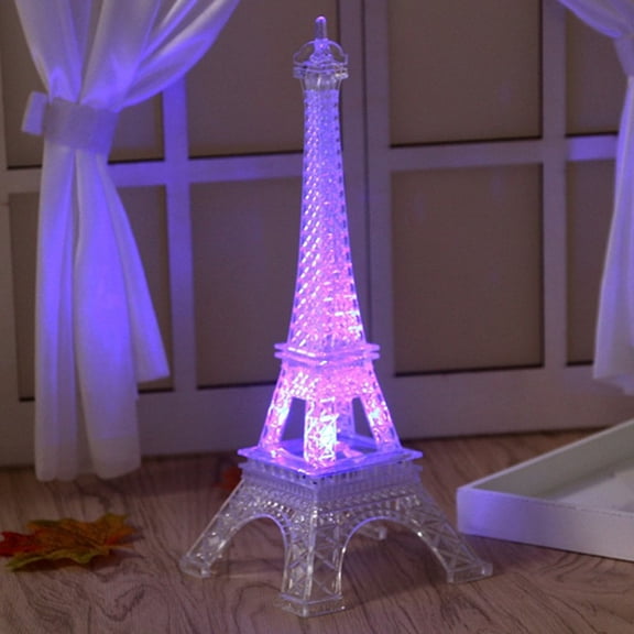 BESTYASH Figure Lights Eiffel Tower Nightlight Acrylic for Party Settings 1Pack