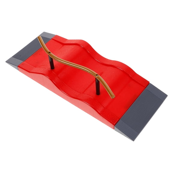 BESTYASH Fingerboard Skatepark Ramp and Obstacle Set with Plastic Deck for Finger Skateboard Design
