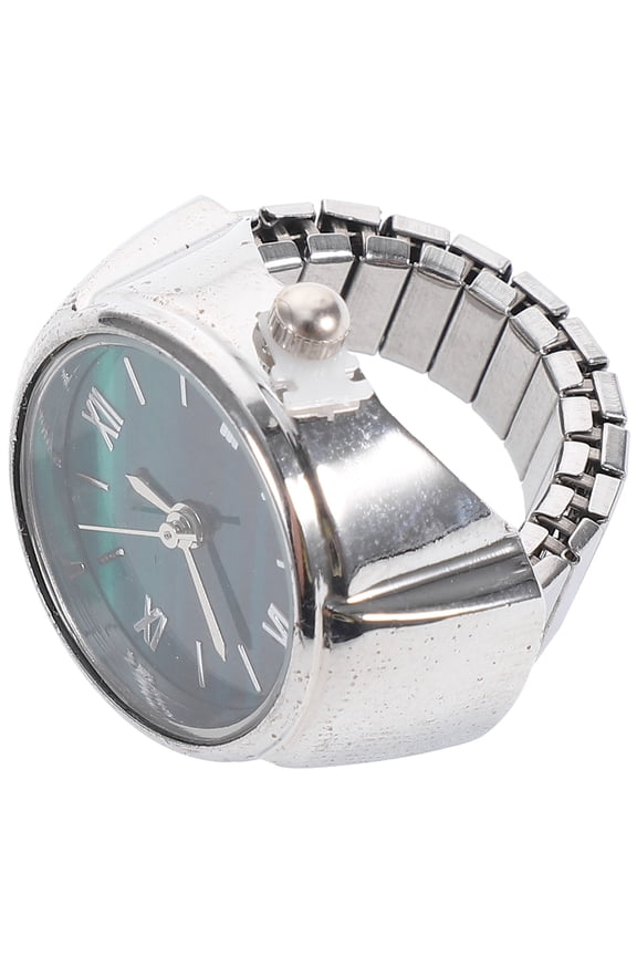 Finger Watch Ring in with Lightweight Build and Roman Numeral Face for Decor Use