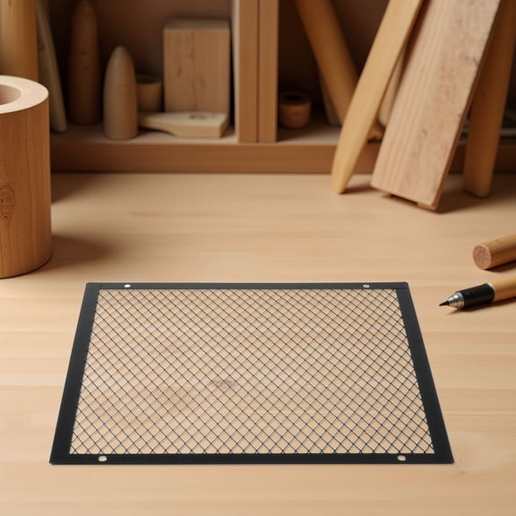 BESTYASH Fireplace Safety Cover Black Mesh Screen for Heater with Durable Iron Material and Easy Installation