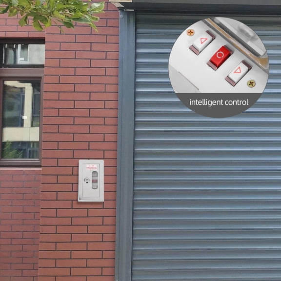 BESTYASH Fireproof Manual Switch Box with Square Push Button for Home Shutter Door Control
