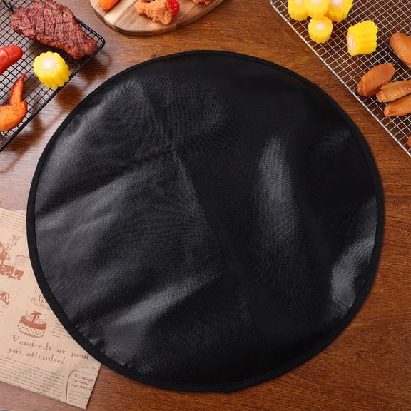 BESTYASH Silicone Fireproof Grill Mat Fire Pit Accessory Protective Mat for Outdoor Grill Deck