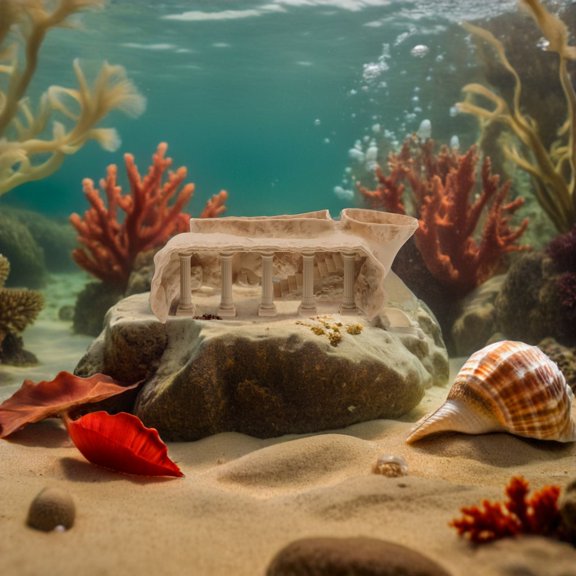 BESTYASH Fish Tank Roman Column Aquarium Cave with Multiple Holes for Shrimp and Fish Hideaway