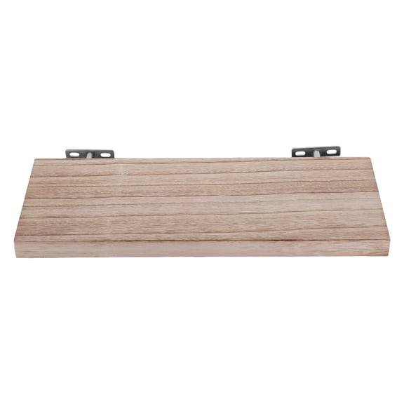 BESTYASH Floating Wooden Shelf in Light Brown with Easy Installation for Wall Display