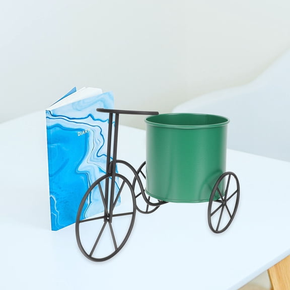 BESTYASH Flower Stand Bike Shape Planter Metal Multi-functional Storage 1Pack