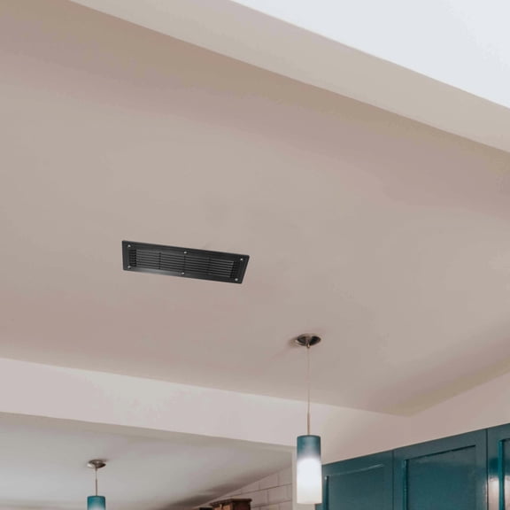 BESTYASH Flush Mounted Black Plastic Vent Cover for Car Central Airflow and Floor Register