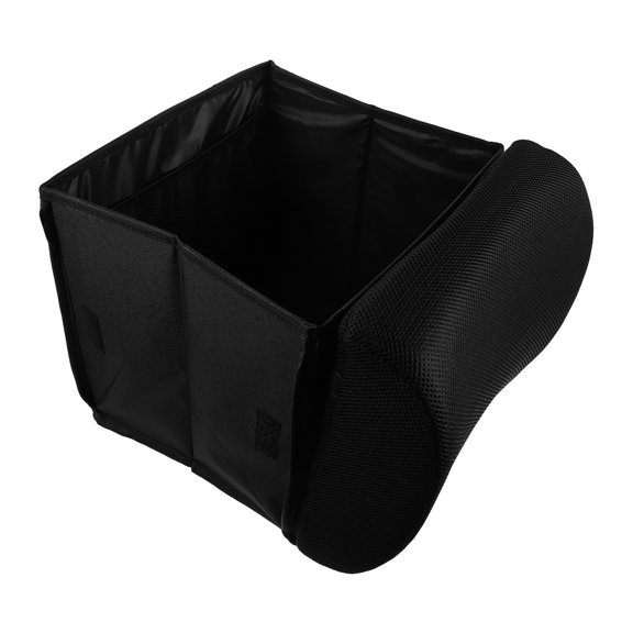 BESTYASH Portable Car Back Storage Box Black Foldable Trunk Organizer with Reinforced Handles