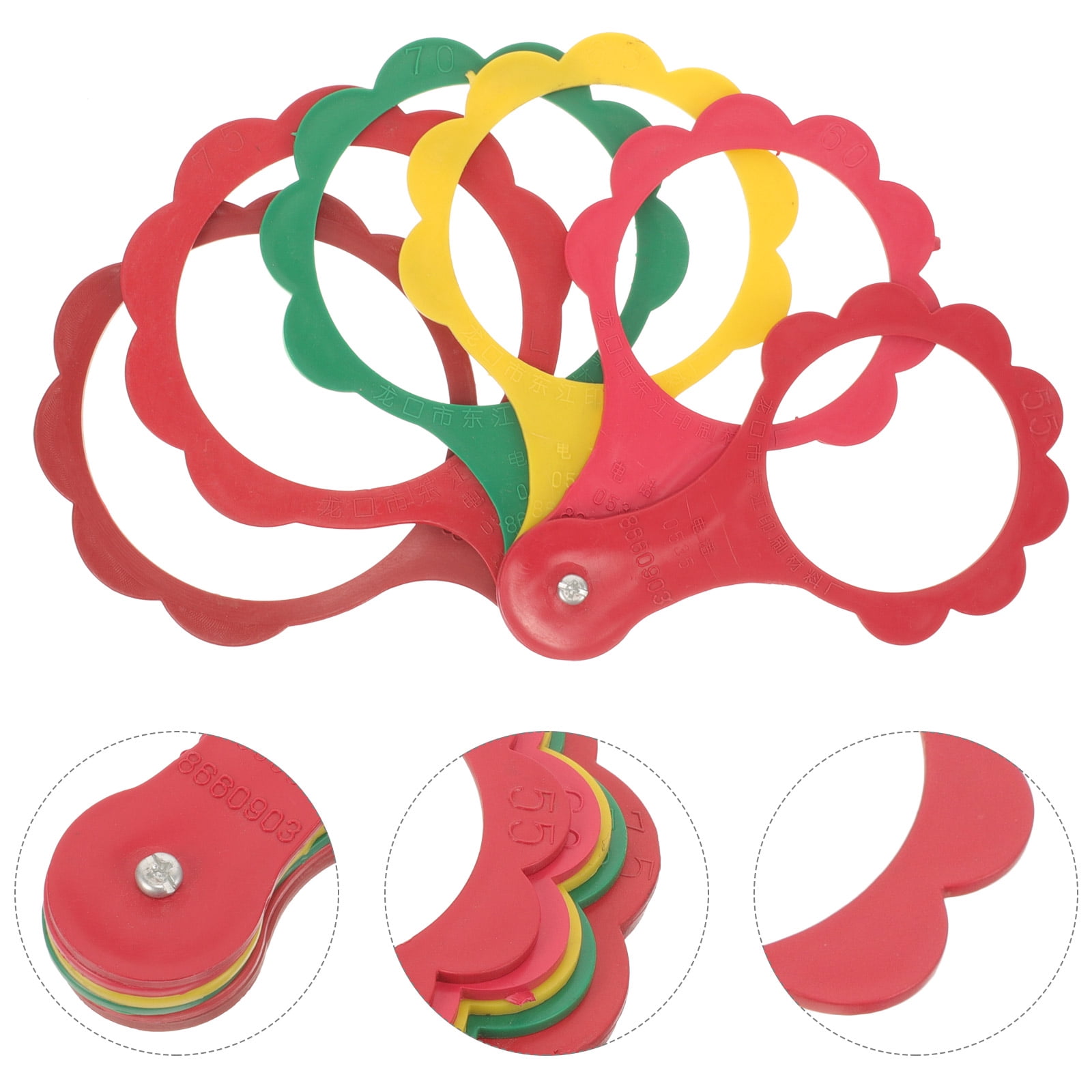 Fruit Ruler BESTYASH Fruit Diameter Measuring Tool Plastic Ruler for Accurate ...