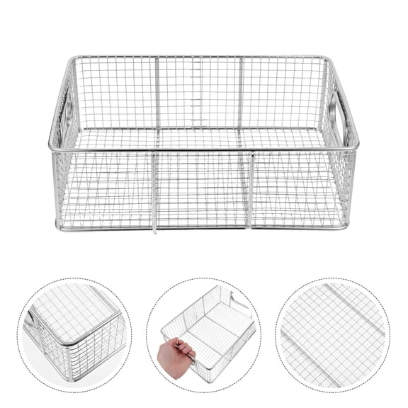 BESTYASH Fry Baskets With Handle Stainless Steel Fried Food Cooking Aid 1Set