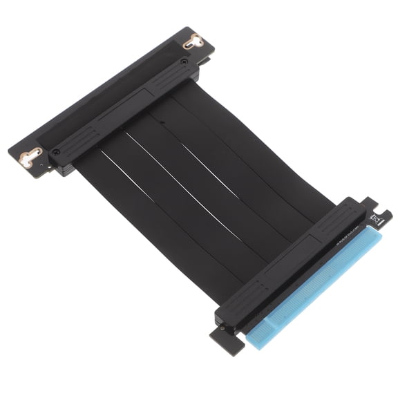 BESTYASH Full Speed Shielded Pci Riser Cable Black for Flexible GPU Vertical Mount Installation