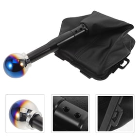 BESTYASH Car Shift Boot Cover Black Universal Gear Shift Knob Gaiter for Manual Transmission