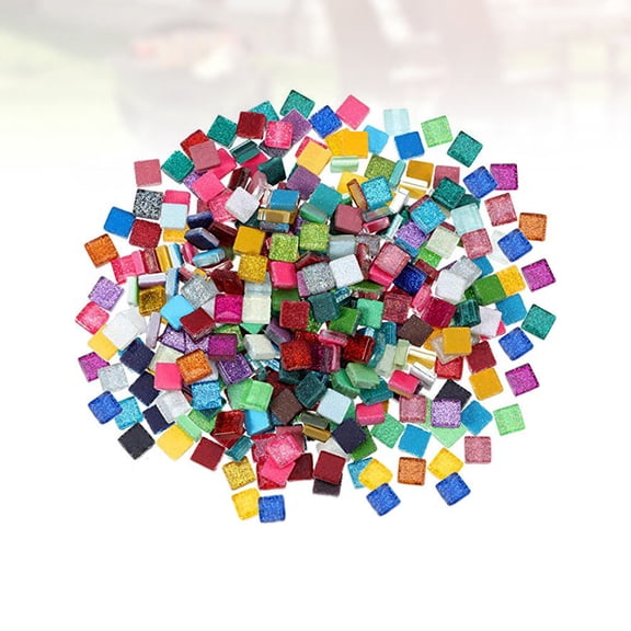 BESTYASH Multicolor Glass Mosaic Tiles for Arts and Crafts, Decorations and Home Decor Projects