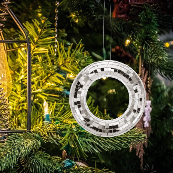 BESTYASH Plated Glass Hanging Disco , Perfect for Christmas, Party, and Event Decorations