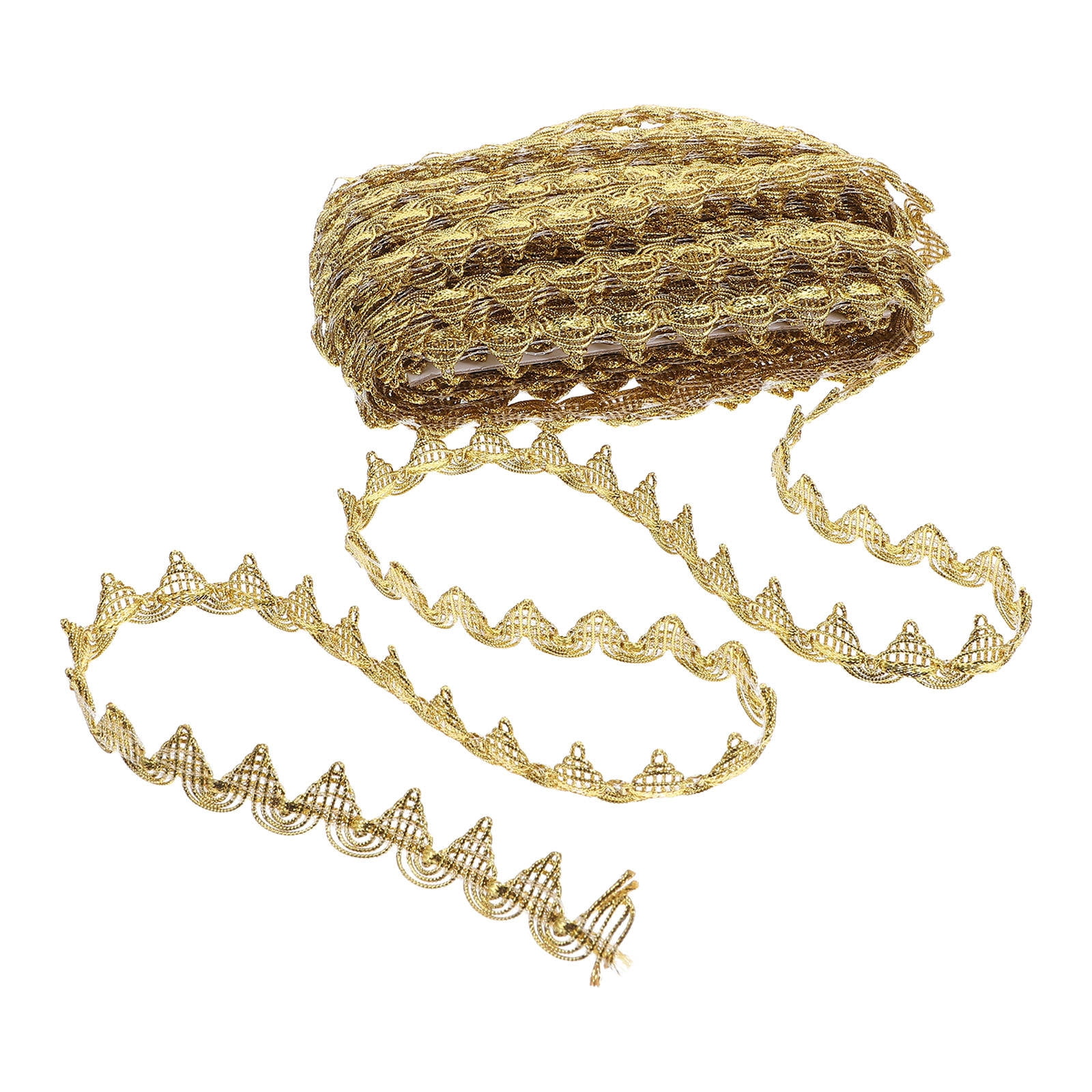 Garment Ribbon BESTYASH Gold Embroidery Lace Trim Ribbon for Garment Decoration ...