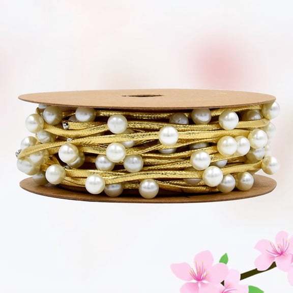 BESTYASH Golden Beaded Decorative Rope for Festival Wrapping and Handmade Party Decorations