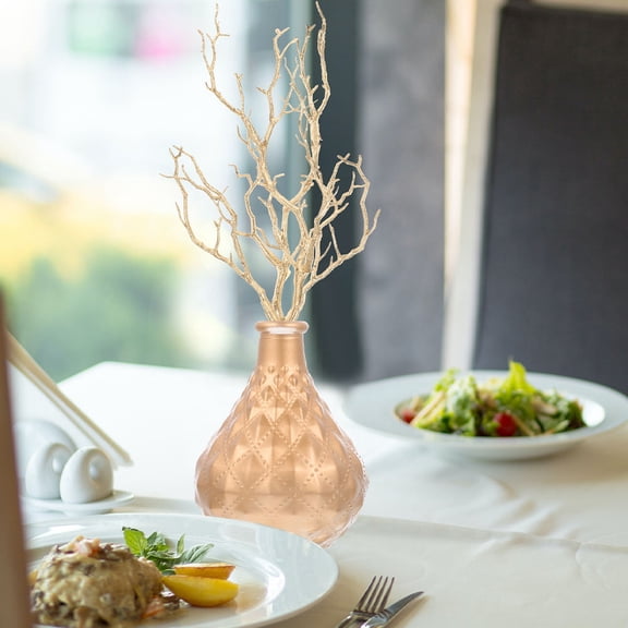 BESTYASH 4Pcs Faux Tree Branches for Vase Golden Artificial Branches Decoration