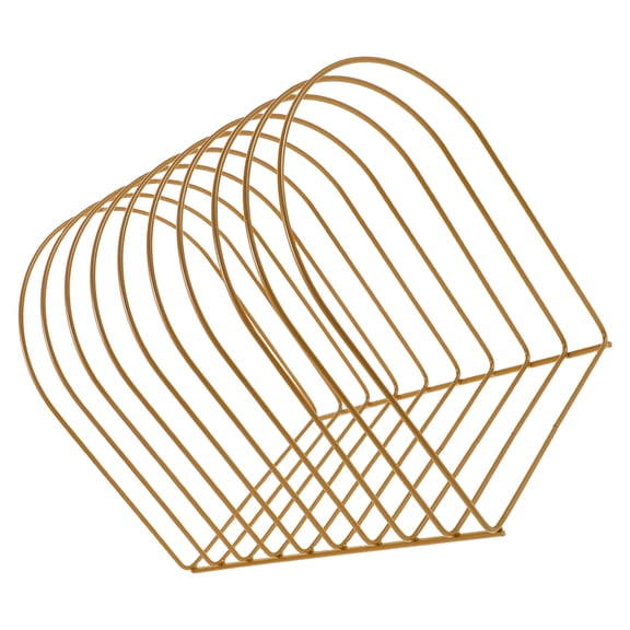 BESTYASH Golden Iron Hat Display Storage Rack for Beanies Winter Hats with Modern Decorative Design