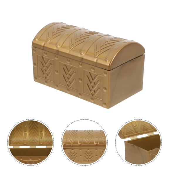 BESTYASH Plastic Pirate Treasure Chest Toy, Decorative Storage Box for , Party Favors, Role Play Props, Kids
