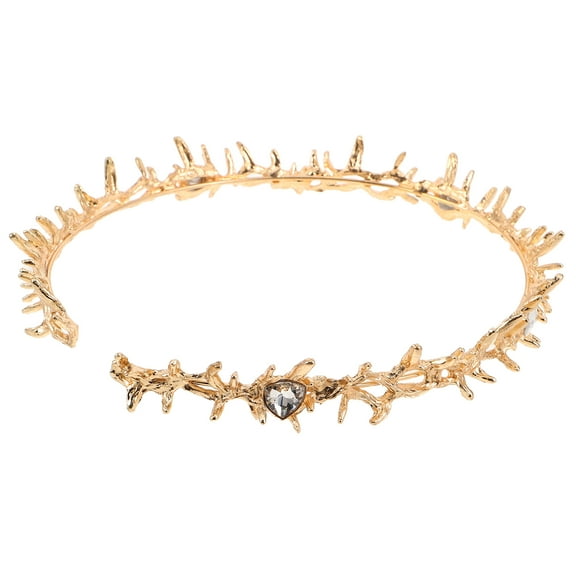 BESTYASH Golden Thorn Headpiece for Cosplay, Costume Parties, and Festivals Lightweight Metal Adult Size Accessory