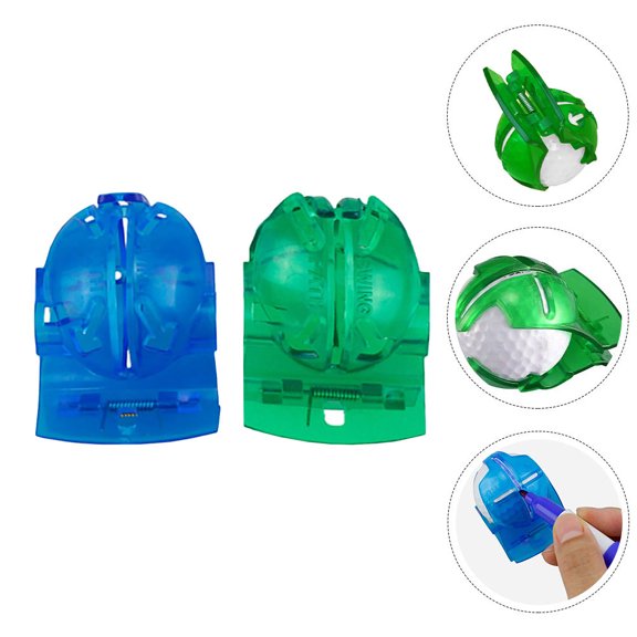 BESTYASH Golf Ball Marker Tool 2Pcs Plastic for Practice and Training Assorted Color Golf Accessories