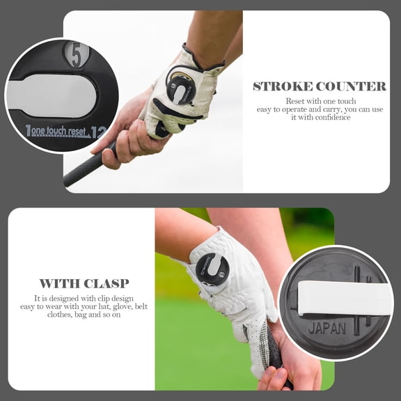 BESTYASH Golf Score Counter Clicker Portable Design with Clip Fine Detail and Assorted Color