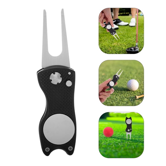 BESTYASH Aluminum Alloy Golf Divot Repair Tool 1-Pack for and Course Repair