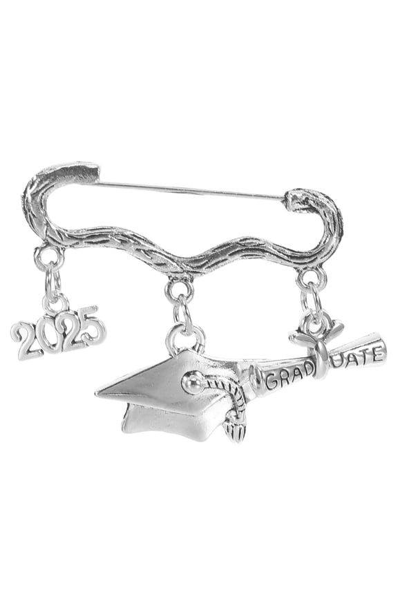 Graduation Cap Charm Pin, Zinc Alloy, 1 Piece - High School Graduate Decoration Accessory