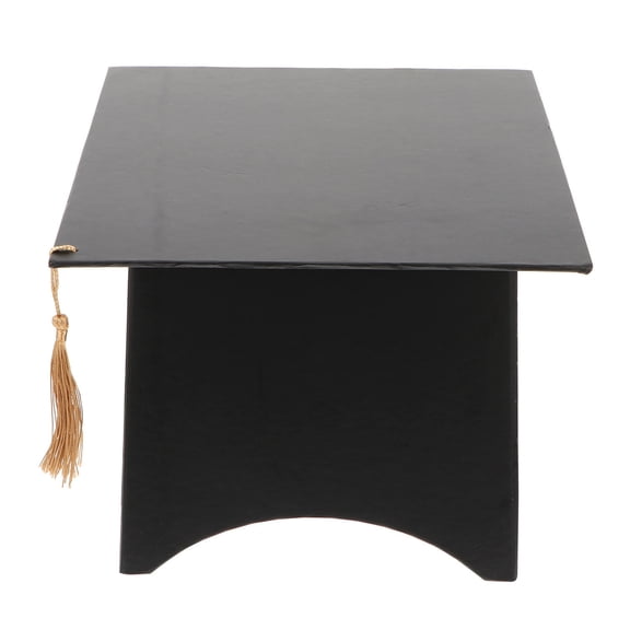 BESTYASH Graduation Favor Box Reusable Graduation Cap Shape Black Copper Storage 1 Set