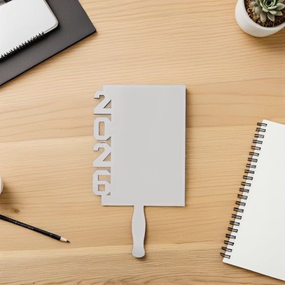 BESTYASH Graduation Photo Frame Fan White Sublimation Craft Frame for 2026 Party Favor Display