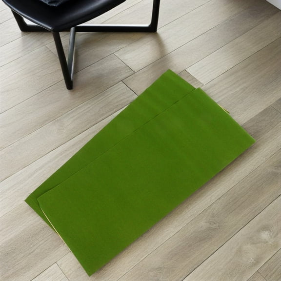 BESTYASH 2Pcs Turf Paper Lawn DIY Flocking Lawn Fake Grass Mat for Train Model Sand Table Green