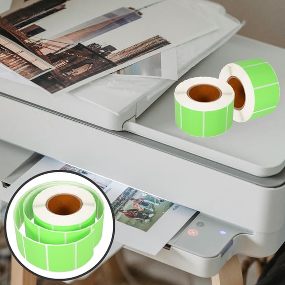 BESTYASH Green Labels for Marking Printable Sticker Paper for Label Printers