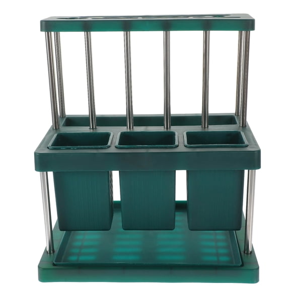 BESTYASH Kitchen Countertop Organizer Silverware Organizer Green Stainless Steel 1Set