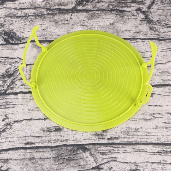 BESTYASH Green PP Plastic Dish Storage Rack with Handle for Kitchen Microwave and Rice Steamer Use