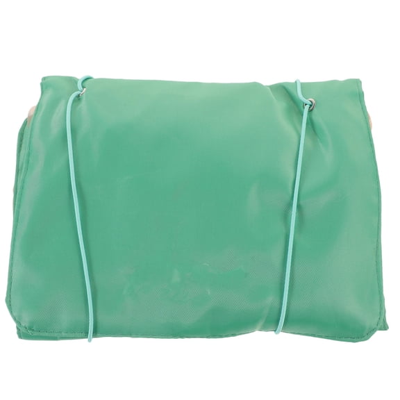 BESTYASH Mesh Travel Makeup Pouch in Green for Cosmetics Keys and Coins Storage