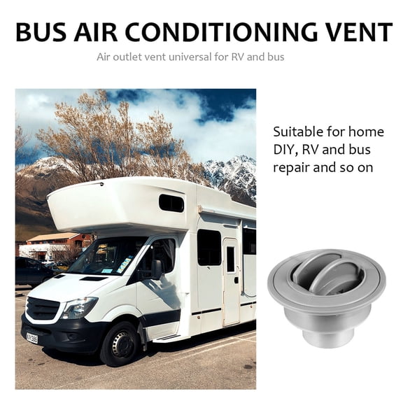 BESTYASH Grey ABS Air Conditioning Vent for Bus Universal Air Outlet Replacement Vent