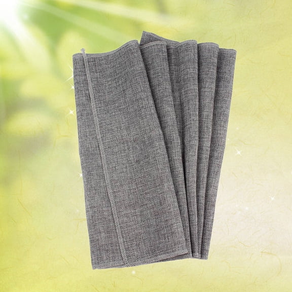 BESTYASH Grey Burlap Table Runner for Simple Elegant Kitchen and Dining Room Decor