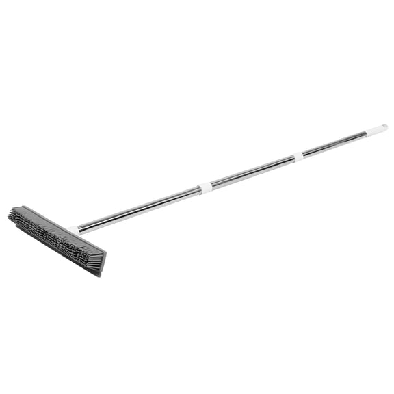 BESTYASH Grey Pet Hair Broom with Squeegee and Multifunctional Design for Floors and Windows
