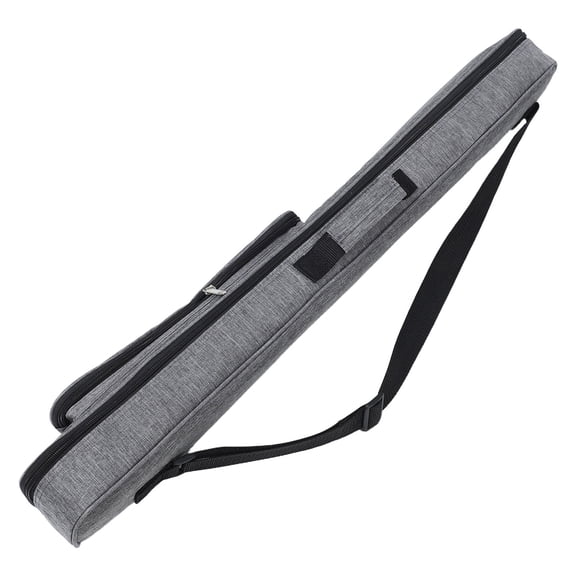 BESTYASH Grey Waterproof Pool Cue Storage Bag with Multiple Compartments and Soft Padding